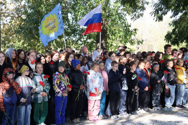 В Анапе в станице Благовещенской перезахоронили останки красноармейцев