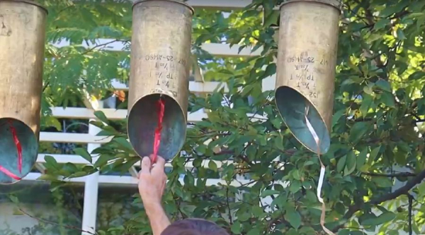 В краснодарском храме установят звонницу из артиллерийских гильз. Ее изготовили сотрудники трамвайного управления В краснодарском храме установят звонницу из артиллерийских гильз. Ее изготовили сотрудники трамвайного управления