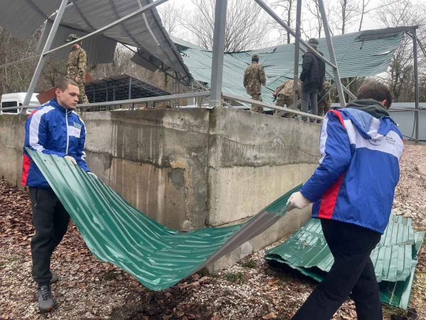 В Краснодарском крае проводят патриотическую акцию &laquo;Снежный десант РСО&raquo;