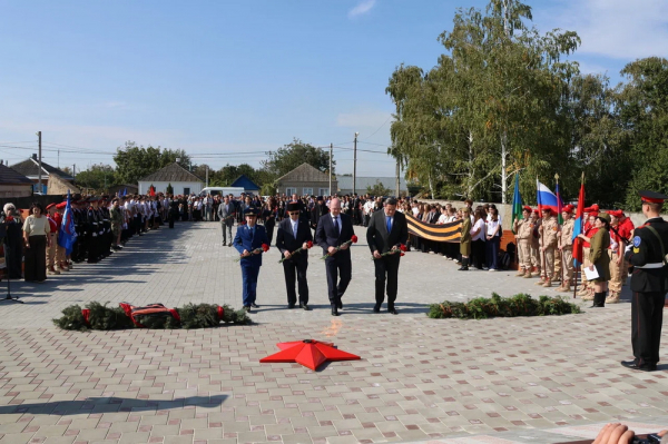 В Кавказском районе открыли мемориал Воину-освободителю после реконструкции В Кавказском районе открыли мемориал Воину-освободителю после реконструкции