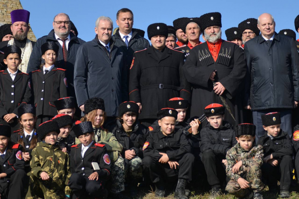 В Курганинском районе казаки провели Михайловские поминовения 