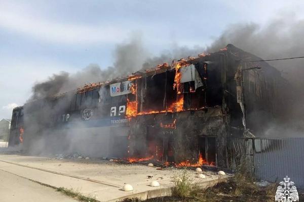 Крупный пожар на СТО потушен в Краснодарском крае
Крупный пожар на СТО потушен в Краснодарском крае