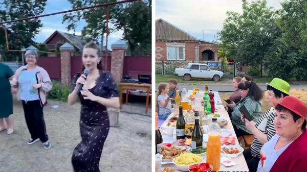 Танцы и музыка в колонках. Жители ростовского села отпраздновали ремонт дороги, которая была разбита много лет